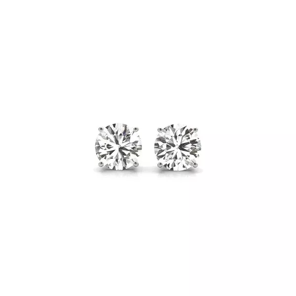 1 1/2 cttw Certified IGI Lab Grown Round Diamond Earrings 14k White Gold (G/VS2)