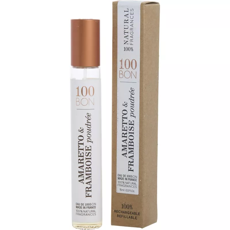 100Bon Amaretto & Framboise Poudree Eau De Cologne Refillable Spray 0.5 Oz