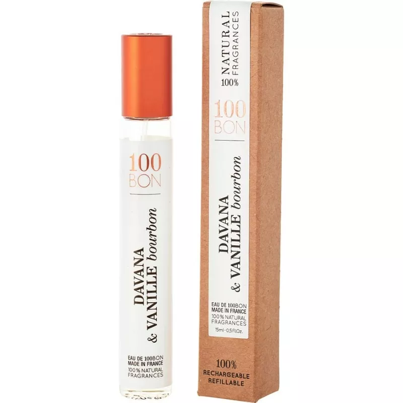 100Bon Davana & Vanille Bourbon Eau De Cologne Refillable Spray 0.5 Oz