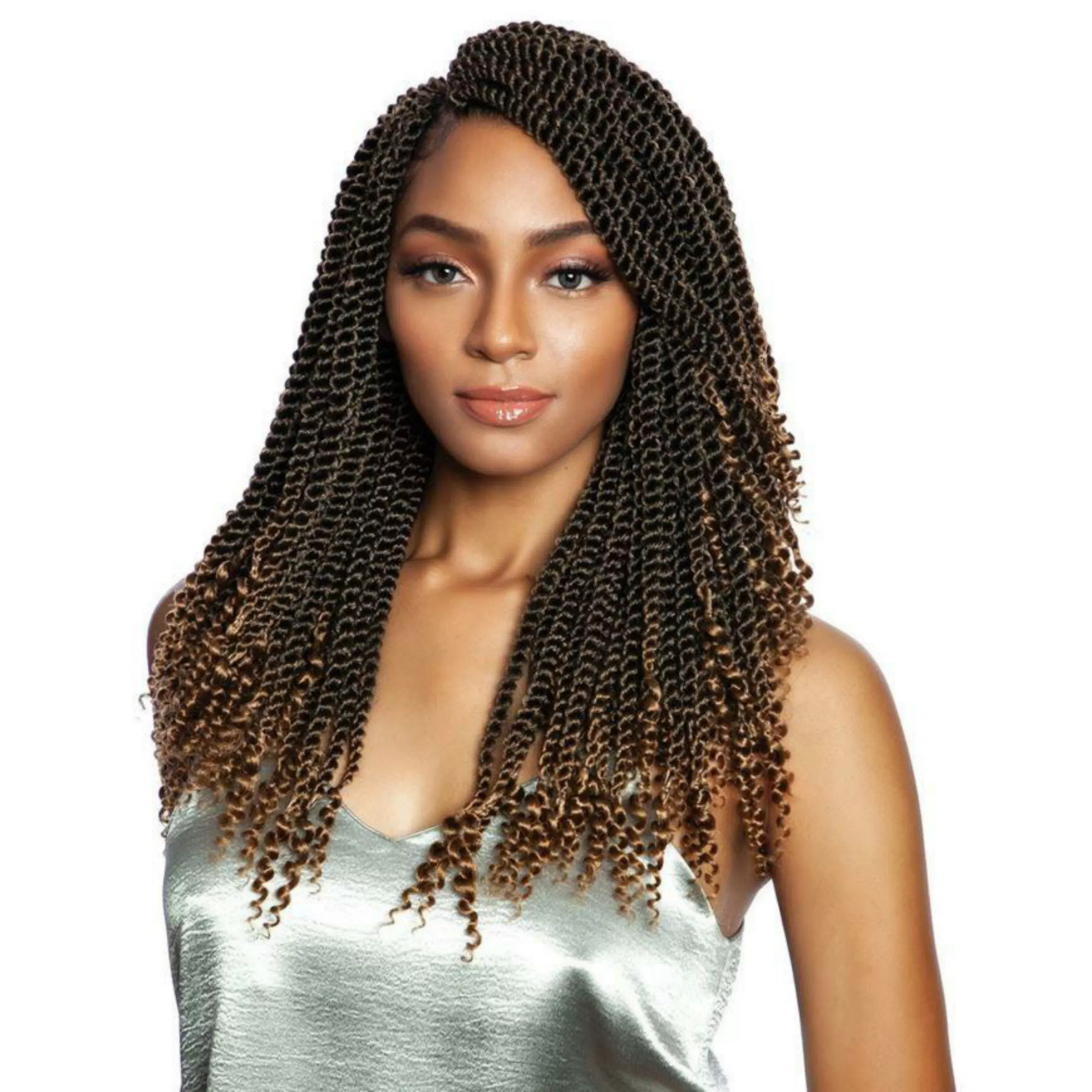 (14") Afri-Naptural 3x Coily Ends Senegal Twist