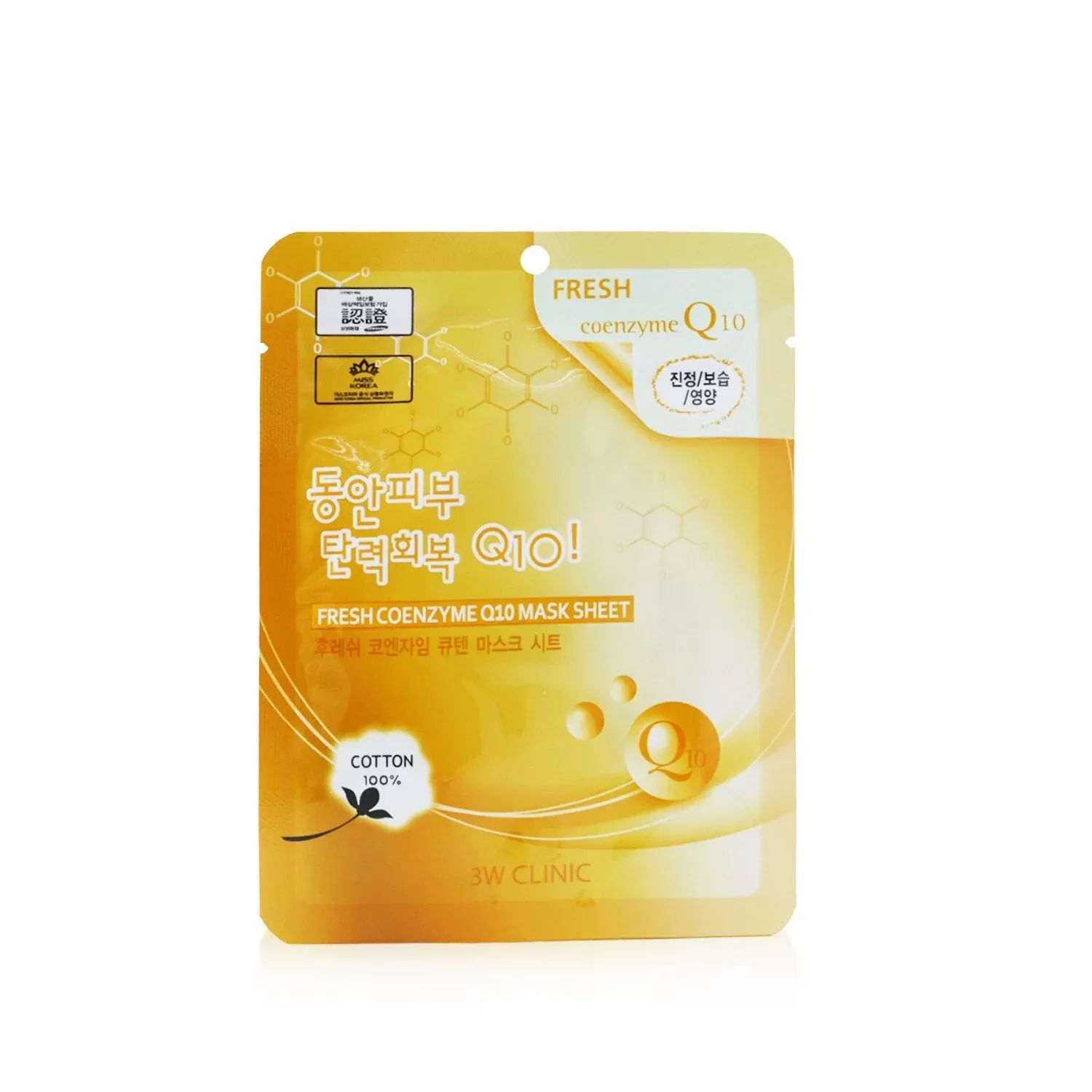 3W Clinic Mask Sheet - Fresh Coenzyme Q1010pcs