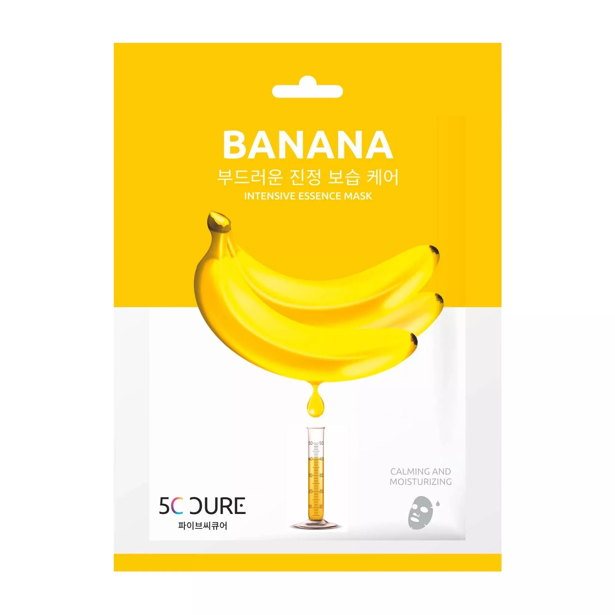 5C Cure Banana Korean Facial Mask 25ml - Deep Hydration
