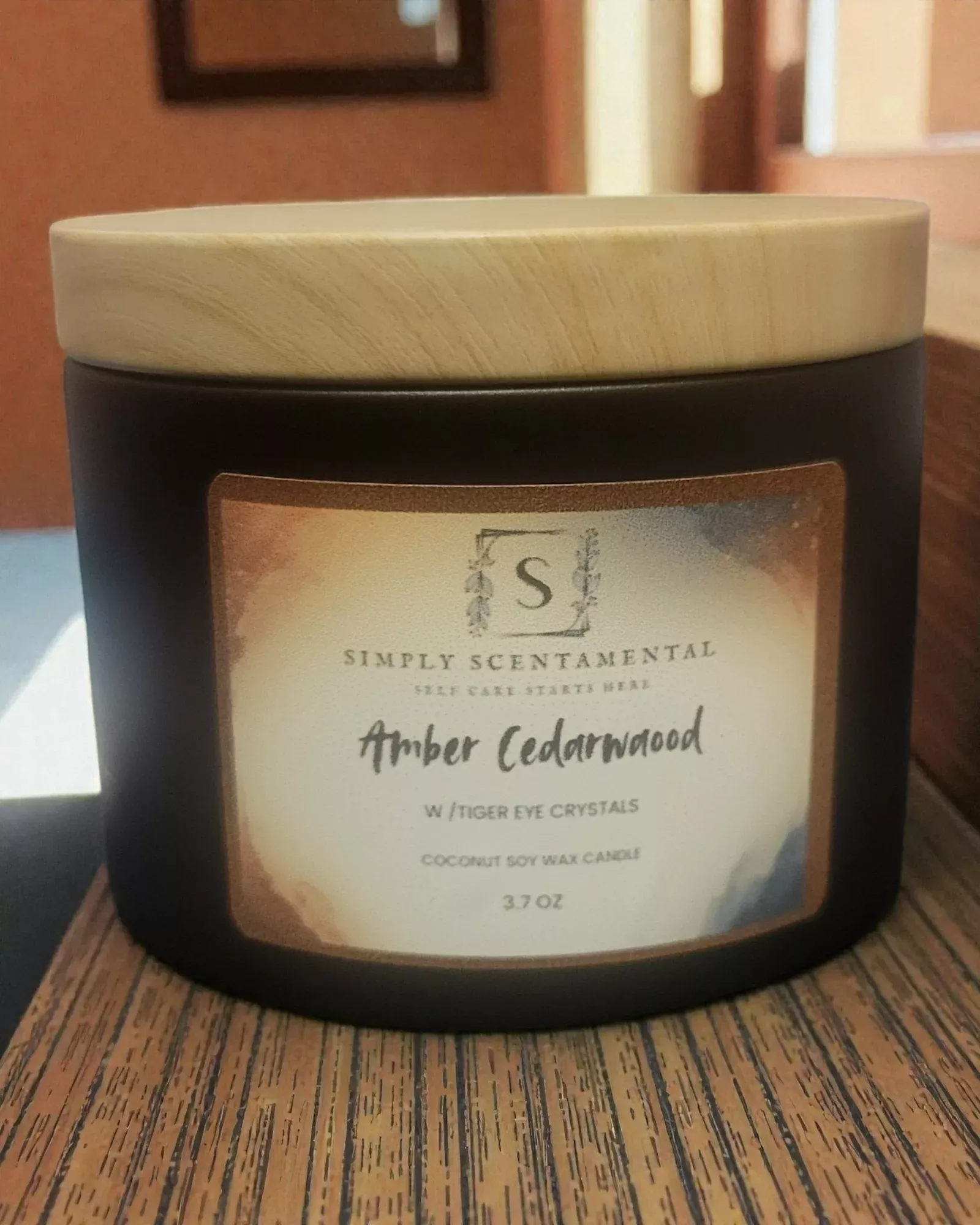 Amber Cedarwood Soy Candle
