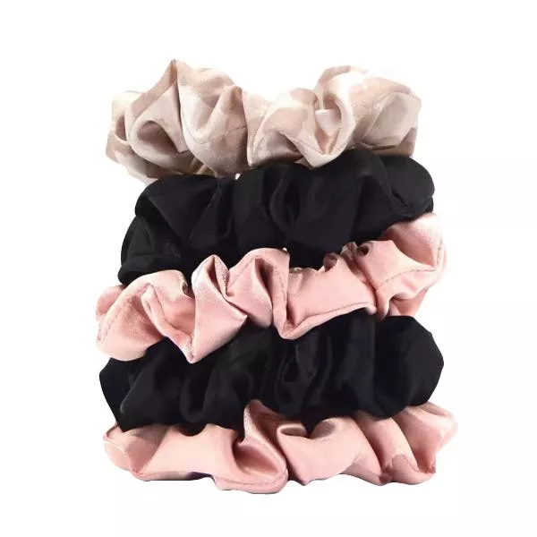 Assorted Satin Sleep Scrunchies - 5pcs