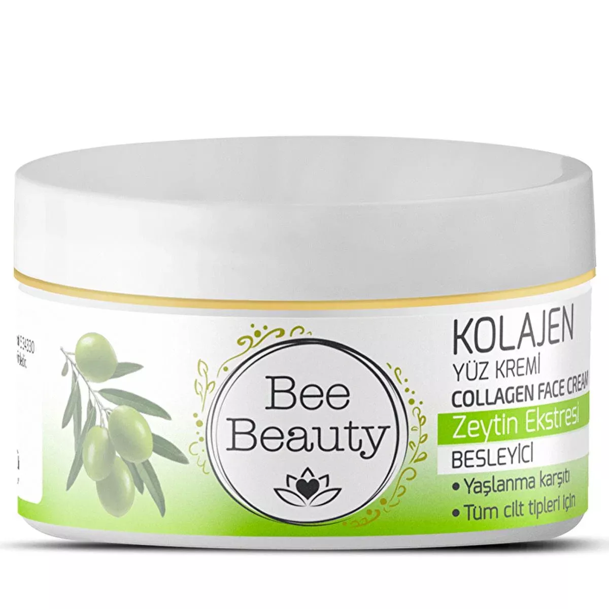 Bee Beauty Anti-Aging Face Cream with Collagen & Olive Extract - Moisturizing, Nourishing Skincare for All Skin Types