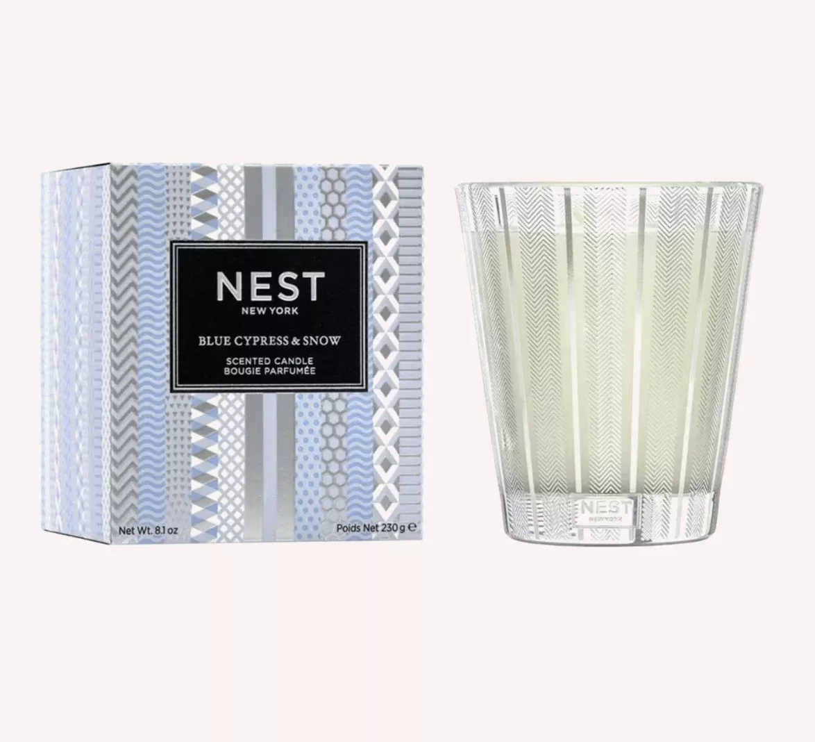 Blue Cypress & Snow Candle