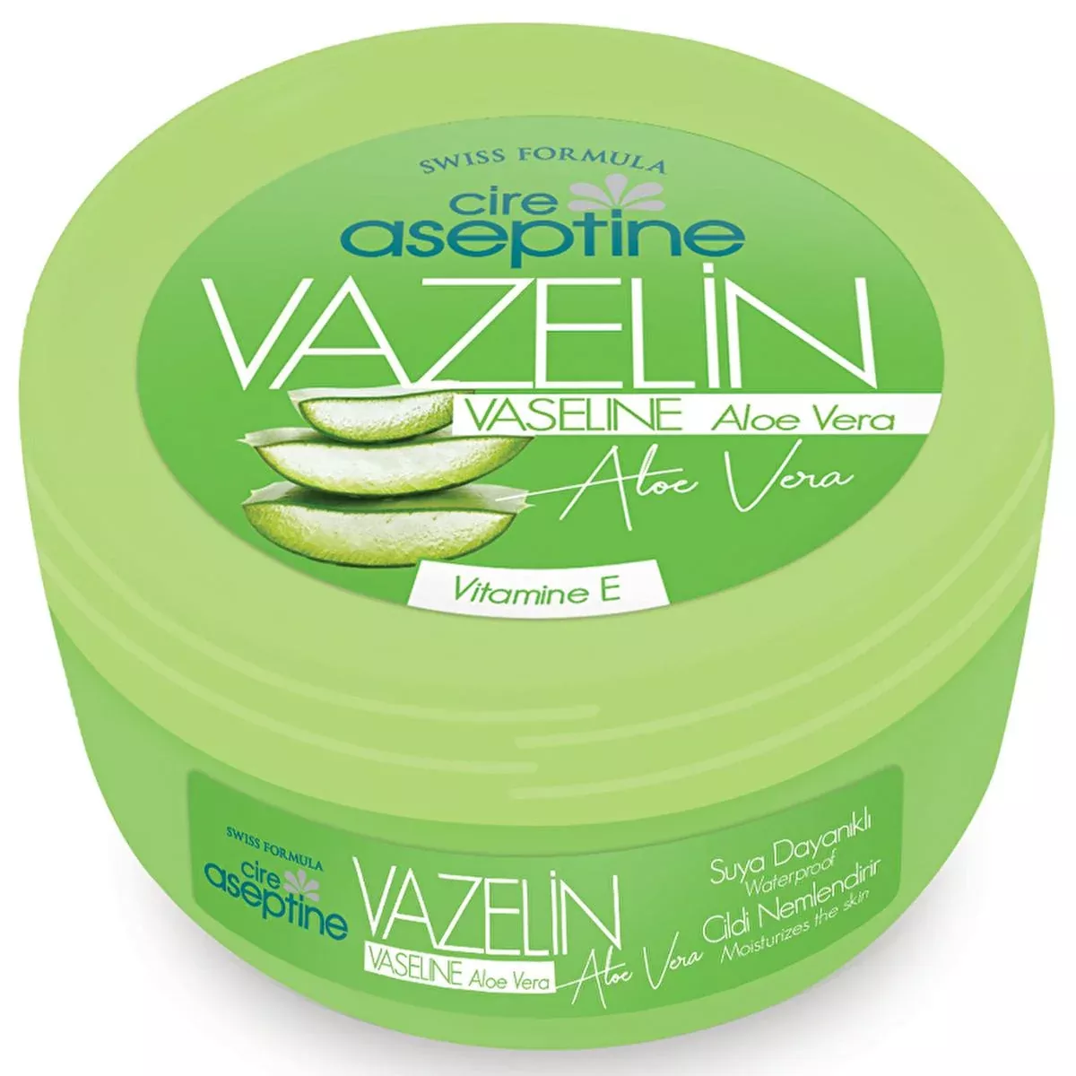 Cire Aseptine Aloe Vera Moisturizer - Soothing Dry Skin with Vitamin E & Waterproof Protection