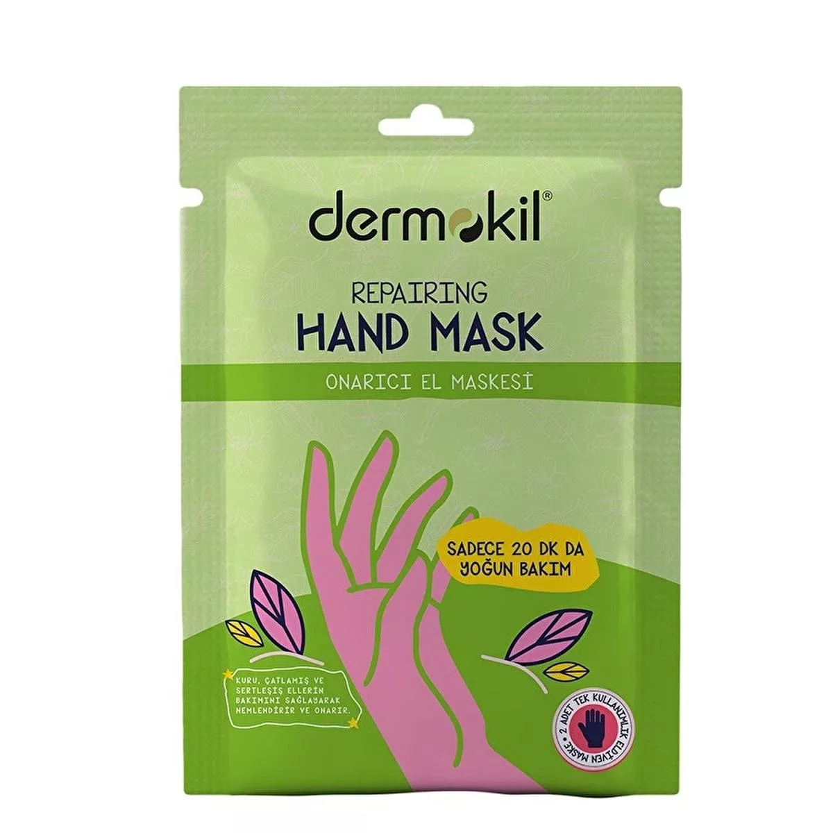Dermokil Nourishing Hand Mask - Moisturizing Hand Care with Hyaluronic Acid & Keratin