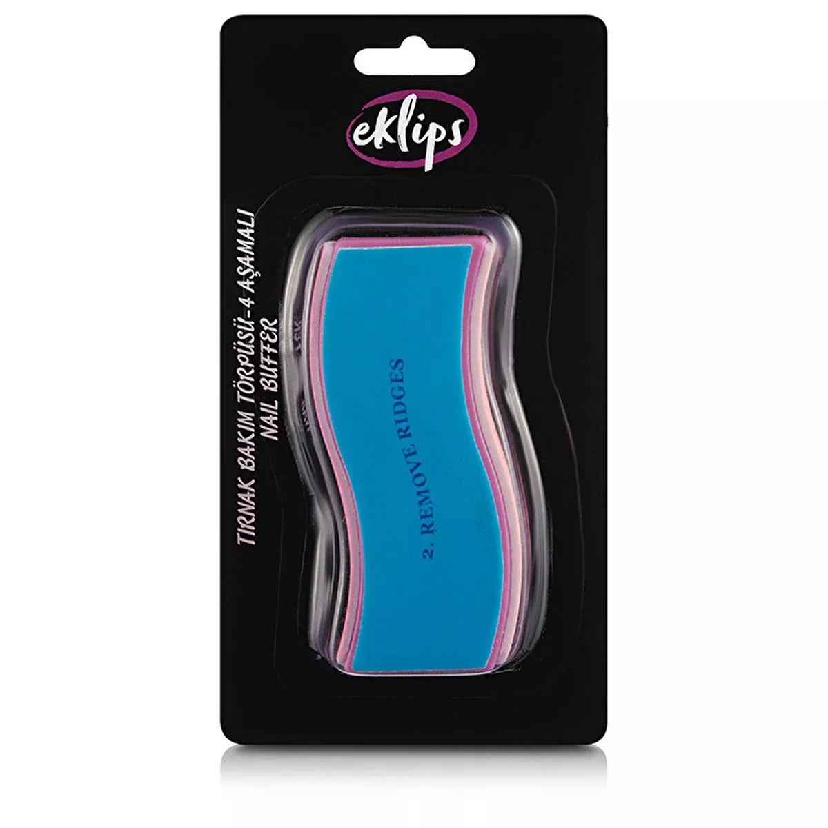 Eklips 4-Step Nail Care File Kit for Manicure and Nail Grooming - Professional Nail Shaping and Polishing Tool