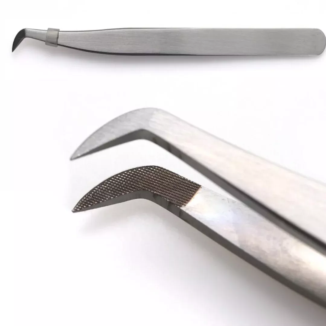 Fiber Tip Eyelash Extensions Tweezers