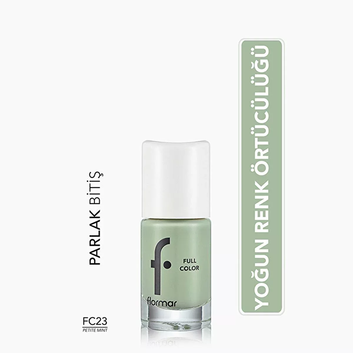 Flormar Full Color Extra High Pigment Nail Polish - High Pigment Nail Polish for Vibrant Long Lasting Color