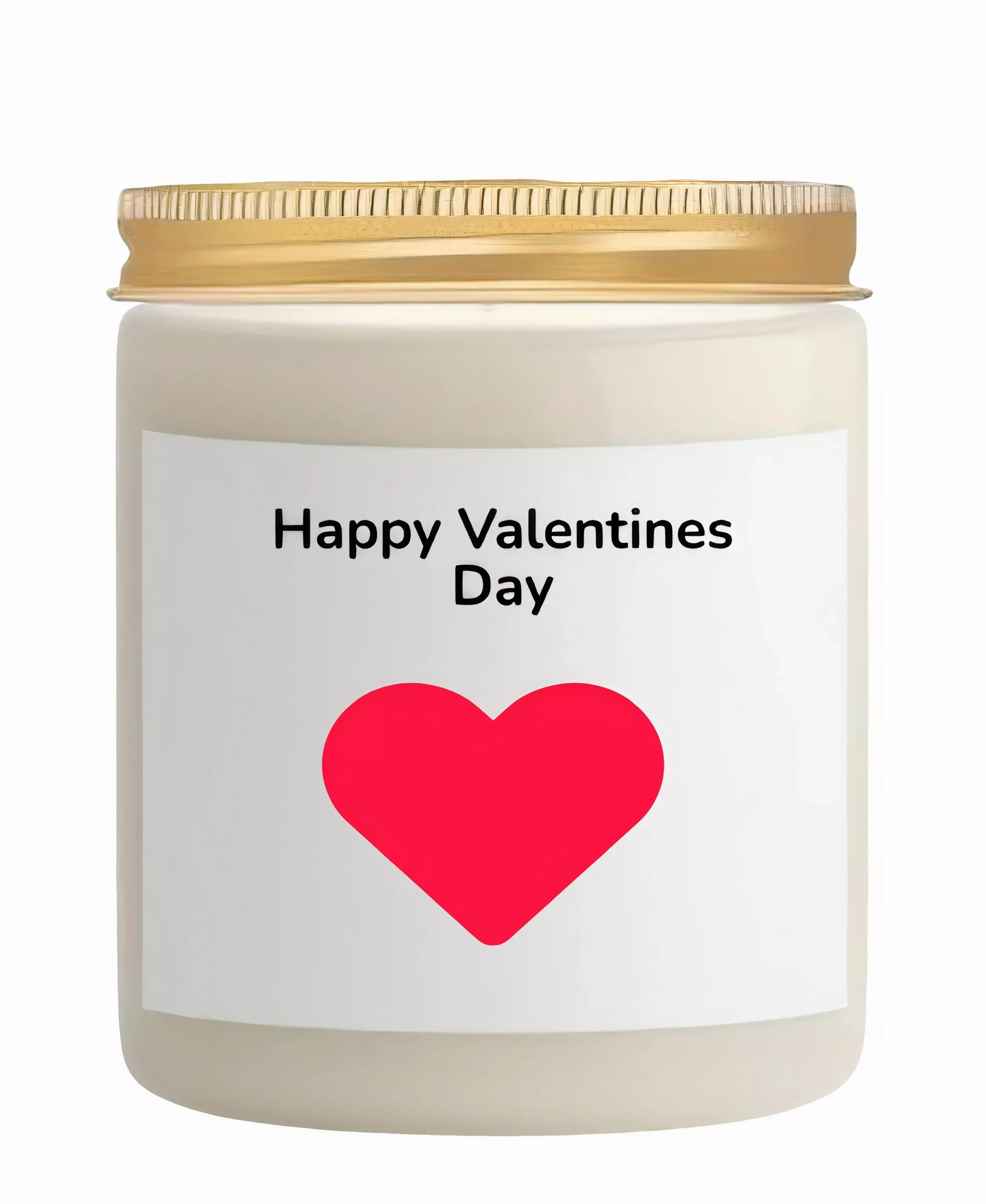 "Happy Valentine's Day" Candle - 10oz Vanilla Scented Soy Wax Candle