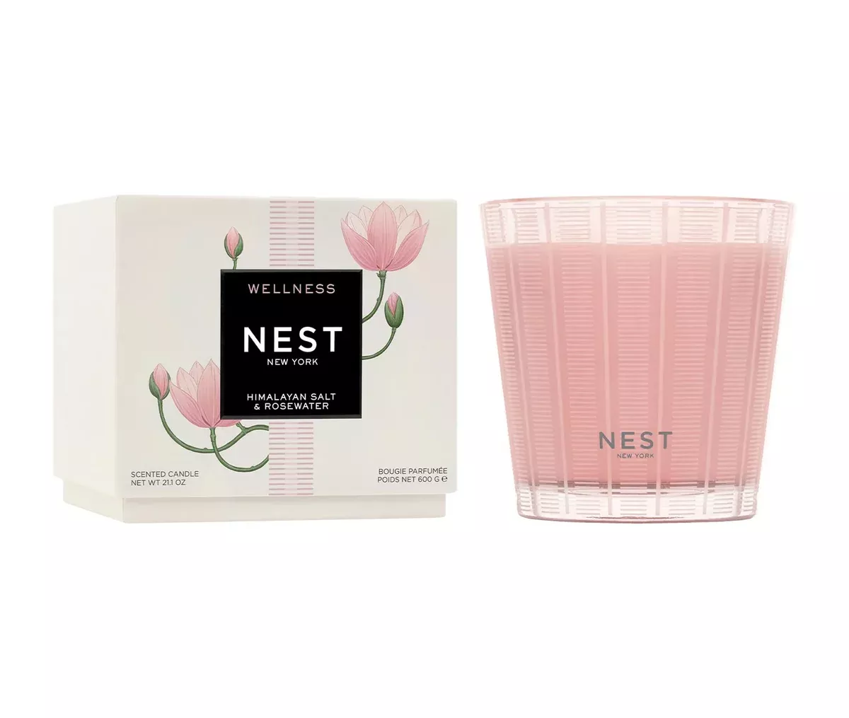Himalayan Salt & Rosewater 3-Wick Candle