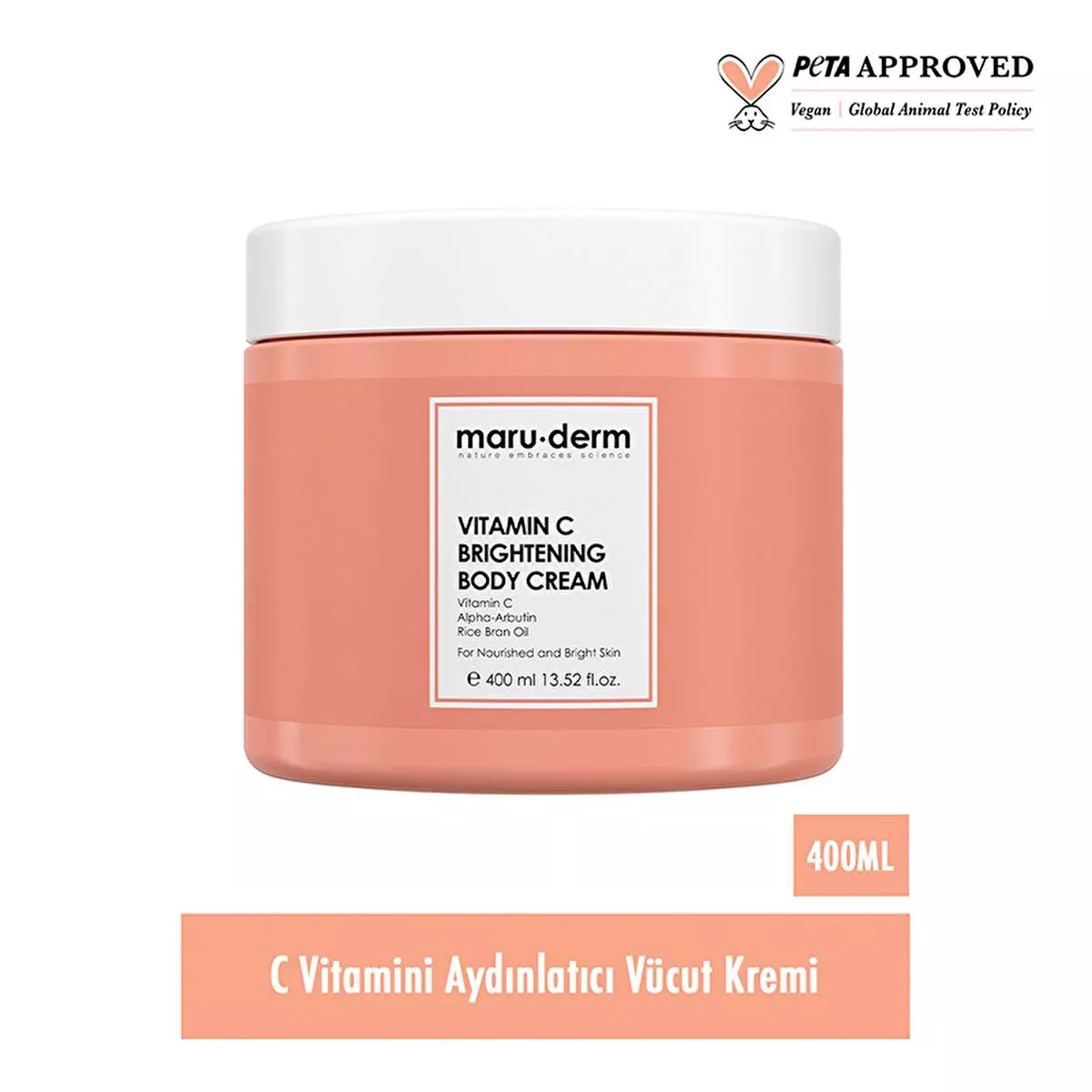 Maruderm Vitamin C Illuminating Body Cream - Hydrate & Even Skin Tone for Women | 400 ml