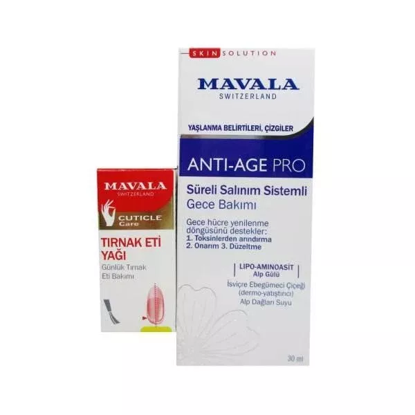 Mavala Anti-Age Pro Time Release System Night Care Cream - Anti-Aging Night Cream with Watercress Extract and Alpine Rose Extract