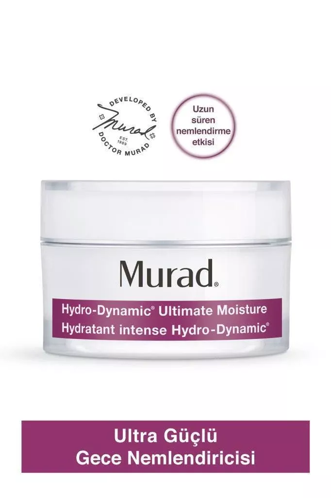 Murad Hydro-Dynamic Ultimate Night Cream - 50ml Travel Size, Intense Hydration & Anti-Aging Benefits