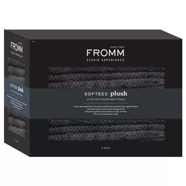 Softees Plush Towel20" X 34" - Dark Grey 6 pk