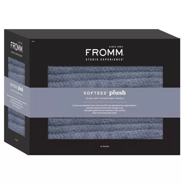 Softees Plush Towel20" X 34" - Granite 6 pk