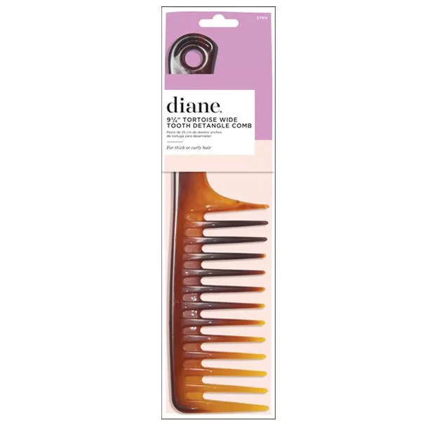 Tortoise wide tooth detangle comb 9 3/4"