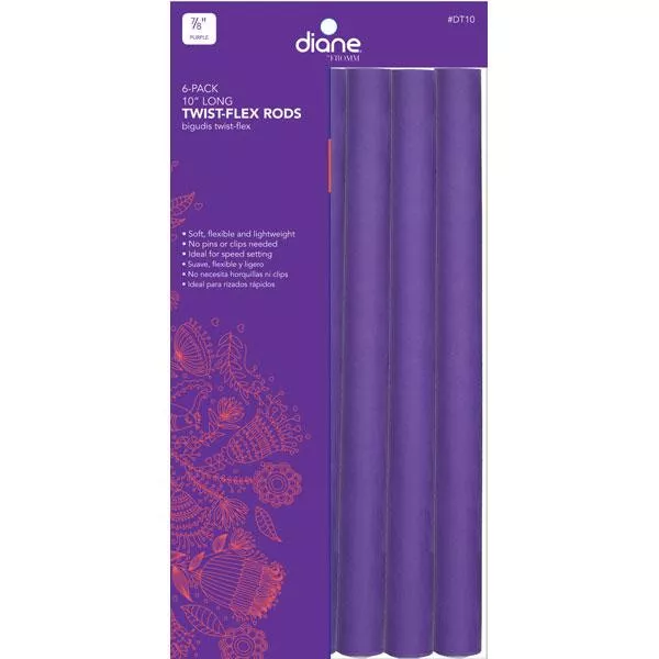 Twist-flex rods 7/8" Purple 6/pack