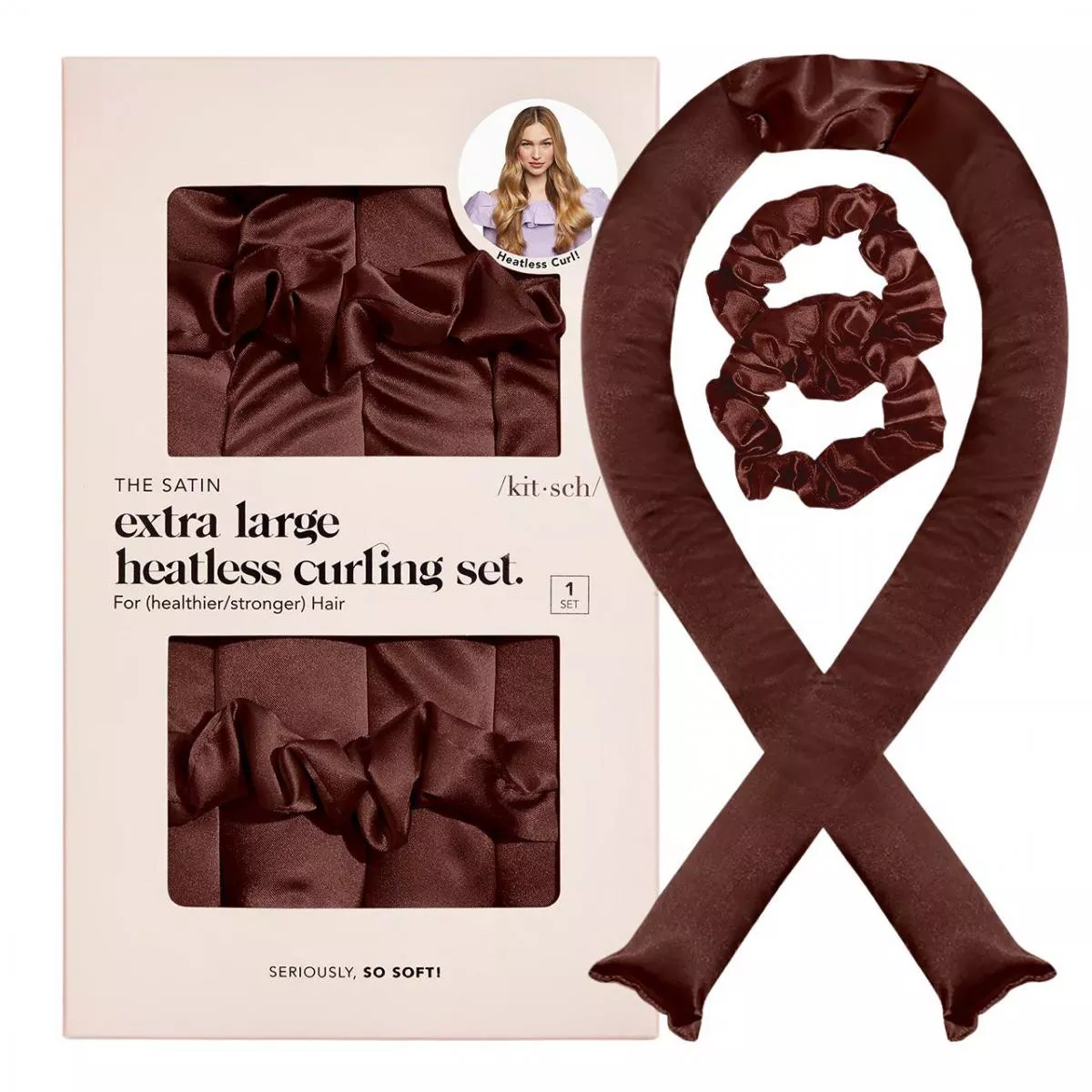 XL Heatless Curling Set - Chocolate