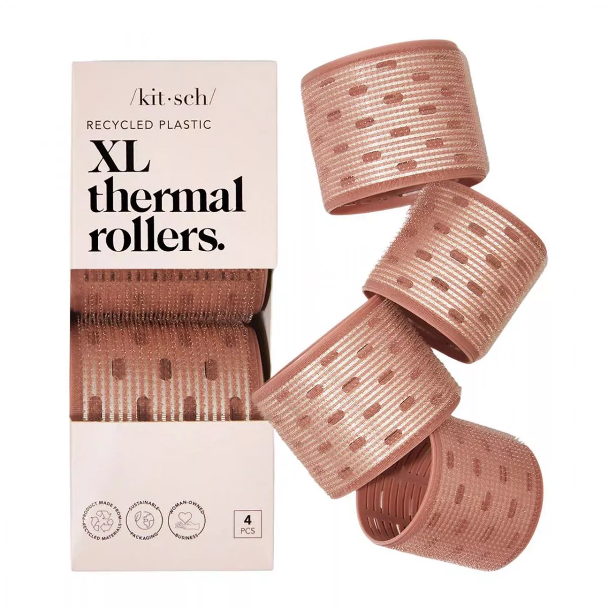 XL Thermal Rollers 4pc - Terracotta