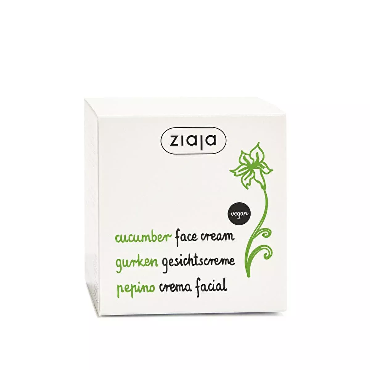 Ziaja Cucumber Face Cream 50ml - Moisturizing Cream for Oily Skin, Natural Skincare