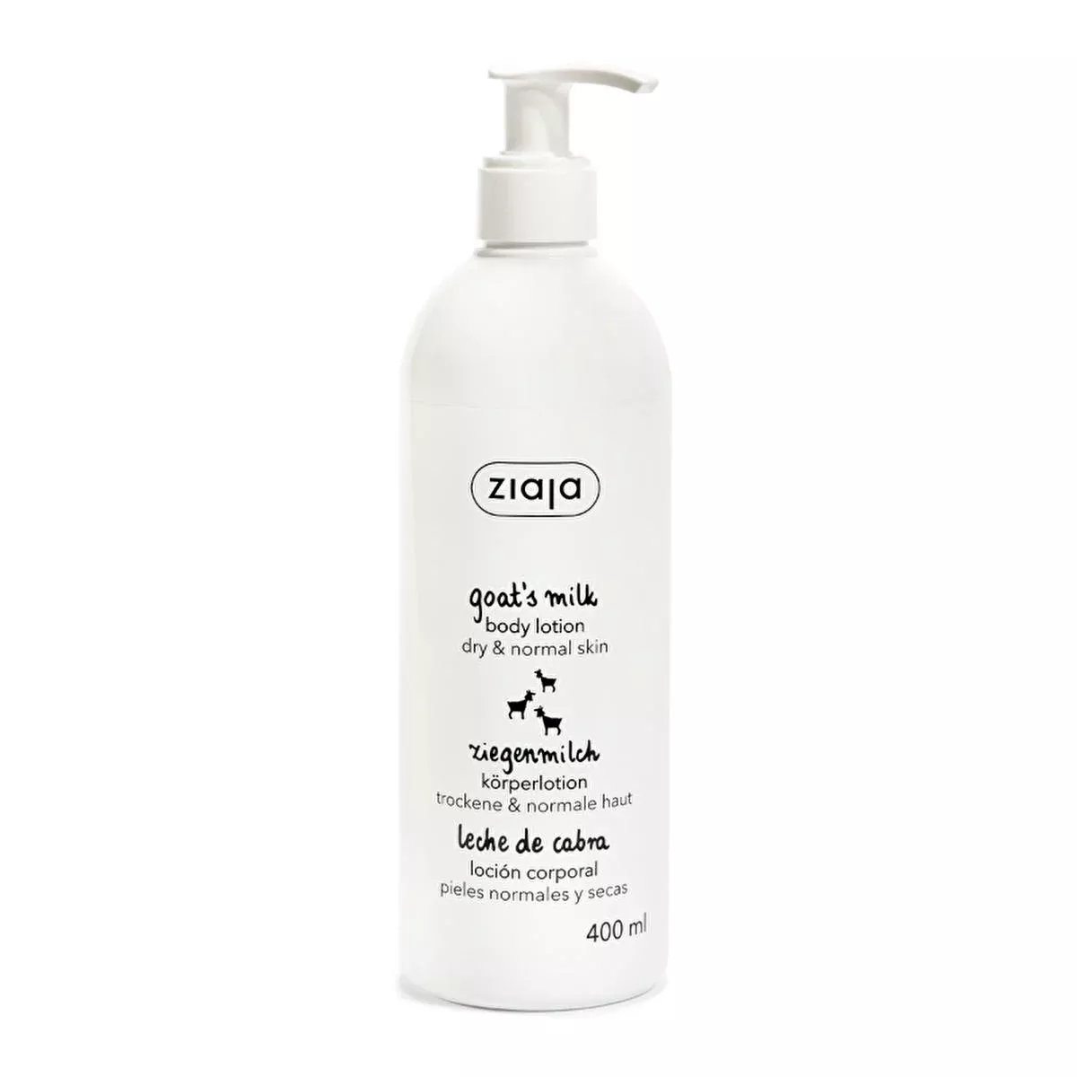 Ziaja Goat's Milk Body Lotion - Natural, Vegan, Eco-Friendly Moisturizer for Dry Skin - 13.53 fl oz